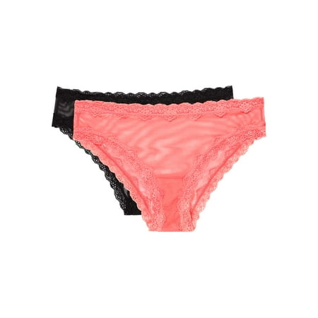 

Smart & Sexy Women s Lace Trim Cheeky Panties 2-pack Style-SA1377