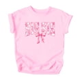 thumbnail image 4 of Pink Floral Big Sis Shirt for Toddlers, Girls & Teens Older Sister Coquette Bow T-Shirt Pink Shirt 3T, 4 of 5