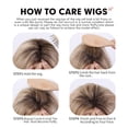 thumbnail image 5 of Charmante Perruque en Cheveux Humains pour Femmes, Cheveux Blonds Courts aux Racines Noires, 5 of 5