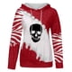 thumbnail image 4 of Moda mujer manga larga otoño camiseta impresión bolsillos con capucha blusa Tops Fridja  fjkfkj8173, 4 of 5