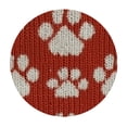 thumbnail image 4 of HAOXIT Dog Paw Round Table Cloth Winter Christmas Tablecloth Waterproof Tablecloth Dinning Table Cover for Indoor Outdoor Party Picnic 31-35, 4 of 8