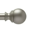 thumbnail image 3 of hometrends Ball 1"  Drapery Rod Set 66-120" Nickel, 3 of 3