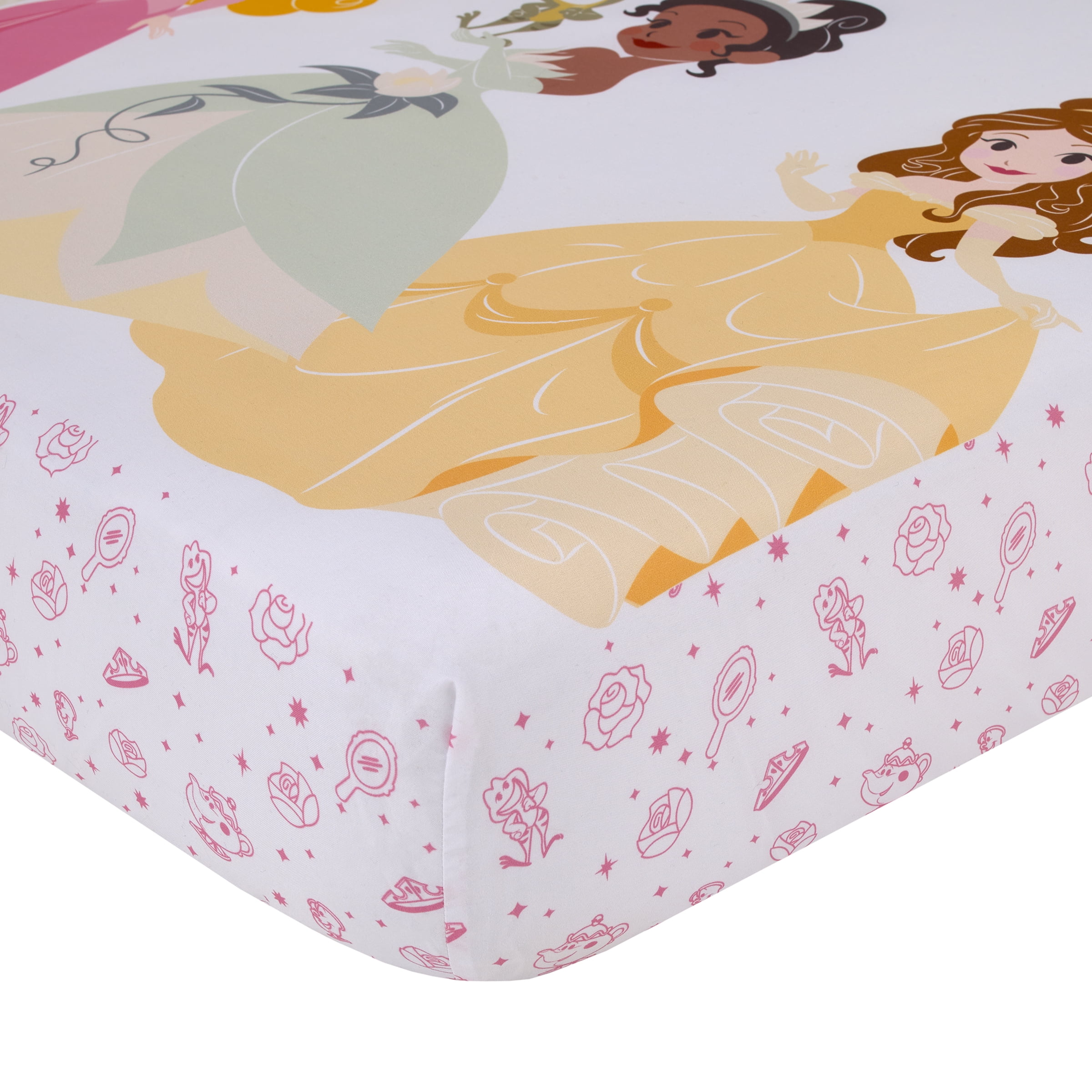 Disney Princess "Once Upon a Time" Photo Op Fitted Crib Sheet