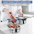 thumbnail image 4 of 3Pcs 304 Stainless Steel Food Storage Containers with Lids, Leak-Proof Silicone Seal, Dishwasher Safe, Reusable Lunch Boxes for Meal Pre, 4 of 8