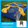 thumbnail image 3 of Miangastore 100pcs Leather Rope Clips Metal Fastener Cylindrical Opening Crimps for Tassel, 3 of 8