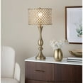 thumbnail image 2 of LumiSource Gold Metal, Clear Crystal Topaz 27" Metal Table Lamp, 2 of 5