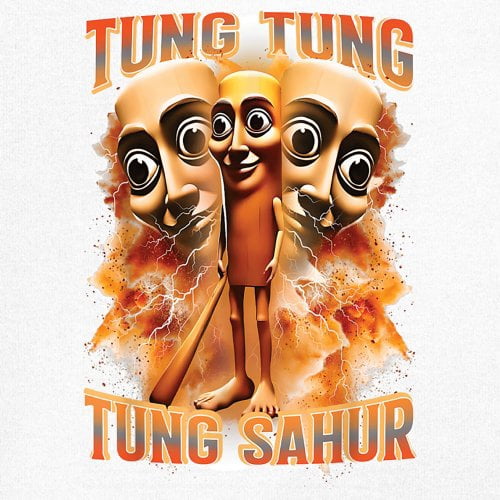 Tung Tung Tung Sahur Long Sleeve T-shirt Fun Italian Brainrot Gen