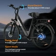 thumbnail image 6 of URLIFE 26" Electric Bike for Adults,750W Peak Motor,48V 10.4Ah Removable Battery, 60 Miles Range, 7-Speed City Commuter Ebike,UL2849-Black, 6 of 10