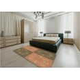 thumbnail image 5 of Ahgly Company Machine Washable Indoor Rectangle Transitional Sienna Brown Area Rugs, 4' x 6', 5 of 7