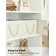 thumbnail image 5 of StorageWorks Cestas de almacenamiento grandes para organizar, cestas de almacenamiento plegables para estantes, contenedores de almacenamiento de tela con asas, cestas decorativas para estantes, beige, 5 of 5