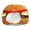 Hamburger, variant on Petitebelle Croissant Costume Hat (Brown, One Size)