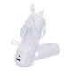 thumbnail image 1 of Ventilador de mano, portátil, recargable, mini dispositivo de refrigeración plegable con linterna de emergencia, color blanco, 1 of 5