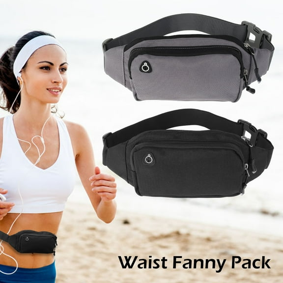 Hands DIY 11.8" Sports Waist Bag Breathable Running Belt Fanny Pack with Adjustable Strap Waterproof Chest Pack Pouch