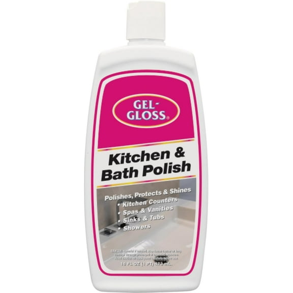 Indusies GG-1 Gel-Gloss Kitchen and Bath Polish, 16 Fl. Oz, White