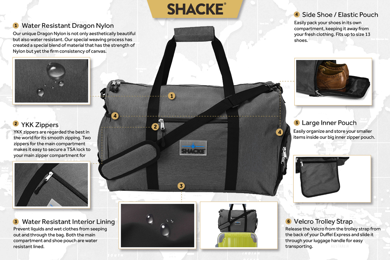 shacke duffel bag
