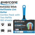 Evercare Garment Extreme Stick Lint Roller Bonus Pack, 60 Sheets, 3 Ct