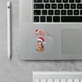 thumbnail image 2 of Merry Christmas Abyssinian Santa Hat Xmas Tree Winter Holiday Cutout Transfer Sticker Cat Lover Kitten Owner Gifts Transparent Decal Art Decor - 01013, 2 of 5