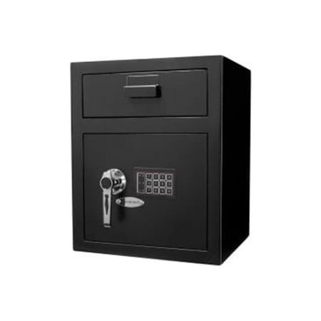 Large Keypad Depository Safe - Black - 15.33 x 13.5 x 19 inches - Steel Construction