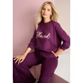 thumbnail image 3 of Roaman's Women's Plus Size Comfort+ Fleece Printed Sweatshirt, 3 of 3