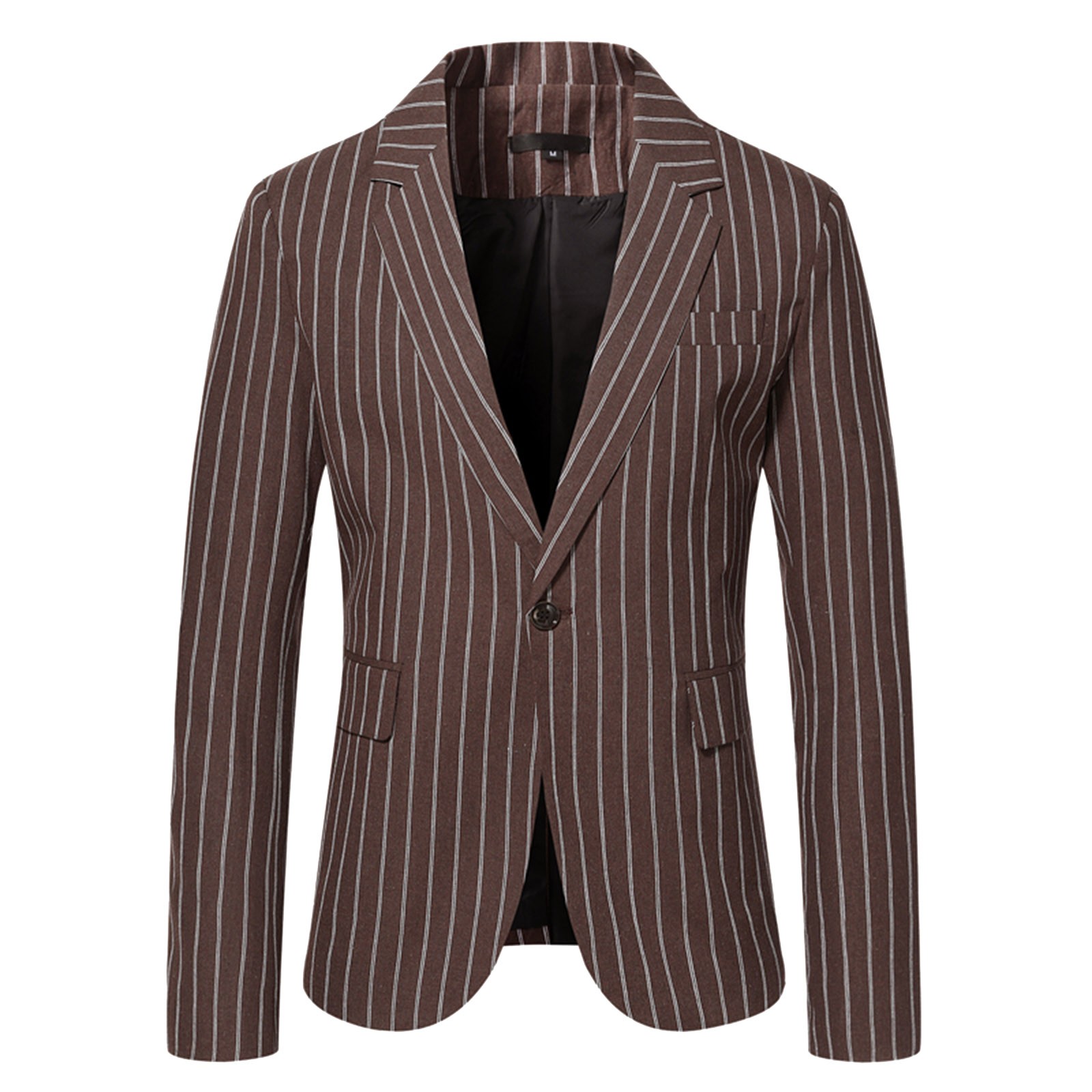 HSMQHJWE Men'S Suit Separates Big And Tall Suits Mens Open Slim Fit One Button Lattice Color
