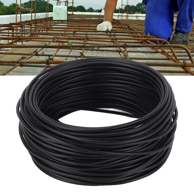 Fil de Fer Galvanisé, Attaches de Fil en PVC Pliables pour Câble de Télécommande 1.5mmx20m Bouche Ronde