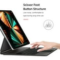 thumbnail image 3 of Graflsoa Clavier Magnétique Sans Fil avec Rétroéclairage, Longue Autonomie, Compatible avec iPad Air 4/5 et iPad Pro 11/12,9 Pouces, Options Noir/blanc, BT 5.2, Recharge USB‐C, 3 of 5