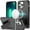 Black, variant on For iPhone 13 Pro Max Sturdy Bracket Kickstand Magnetic Hybrid - Black