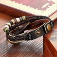 thumbnail image 2 of Vintage Handmade Leather Watch Leaf Ladies Ladies Wrap Around Quartz Watch Bracelet, 2 of 5