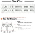 thumbnail image 3 of Vivianyo HD Women's High-Waisted Jean Shorts Summer New Women's Solid Drawstring Elastic Waist Pocket Fashion Casual Short Jeans, 3 of 6