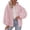 Pink#262, variant on LIIPEE Women Hoodies Solid Color Long Sleeve Hooded Zip Up Tops With Pockets Woman Breathable Birthday Wedding Weekend Sweatshirts,Pink,L