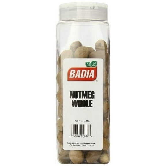 Badia Baking Nutmeg Whole, 16 Oz