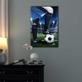 thumbnail image 2 of wall26 Canvas Prints Wall Art - Soccer Concept | Modern Wall Decor/Home Decoration Stretched Gallery Canvas Wrap Giclee Print. Ready to Hang - 16" x 24", 2 of 3