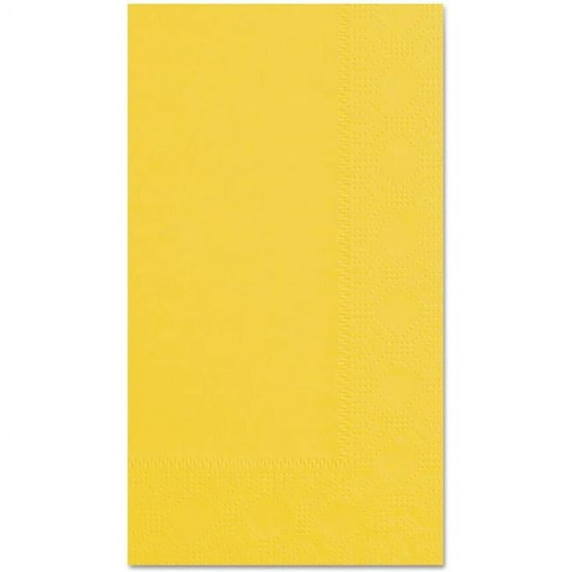 Hoffmaster HFM180540 15 x 17 in. 2-Ply Dinner Napkins, Yellow - 1000 per Case