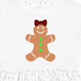 thumbnail image 4 of Inktastic Cute Gingerbread Girl with Red Plaid Bow Girls Toddler Dress, 4 of 5
