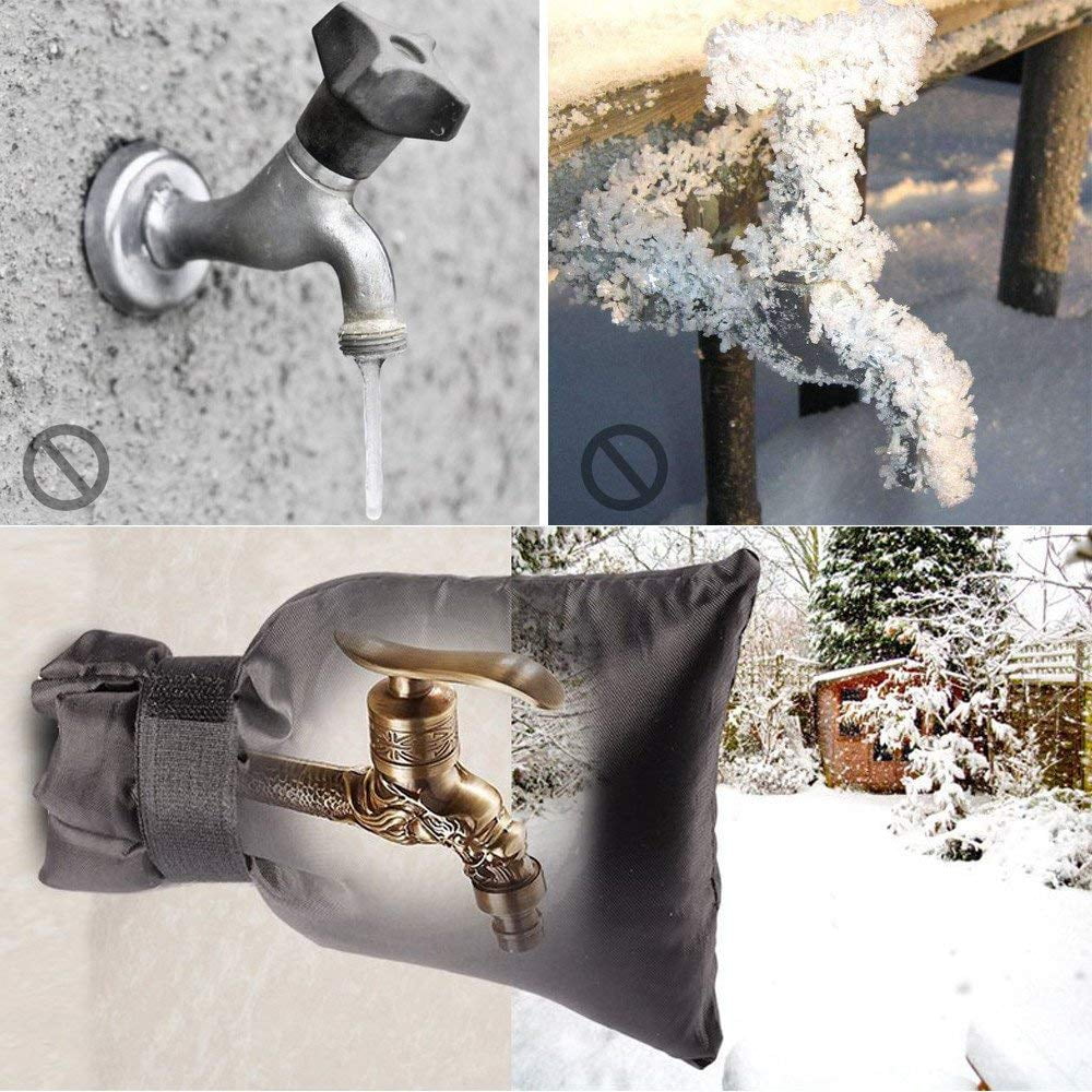 2 X Outdoor Water Faucet Covers Tap Socks Hose Bib For Winter Freeze Protection 
