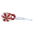 thumbnail image 2 of Mr. Christmas 1.5" Miniature Ceramic Mini Mug Peppermint Ornament, Red, 2 of 4