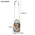 thumbnail image 2 of FORMRS Crossbody Bag for Women Quilted Travel Shoulder Cell Phone Purse with Chain Strap Handbag, Vibrant Japanese Flowers, 2 of 7