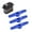 Blue, variant on Long Type 25T Aluminum Servo Horn, 47mm, Ideal Replacement For 1/10 RC Vehicles, 3 Pack