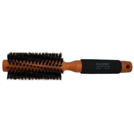 1.5" Wooden Styling Round Hair Brush with Foam Grip