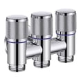 thumbnail image 1 of Universal 1/2 Thread One Into Three Out Faucet Kitchen Stainless Steel Inlet Valve Fitting Valve Toilet Bathroom Fittings, 1 of 5
