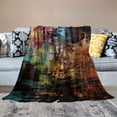 thumbnail image 2 of Creowell Abstract Brush Strokes Print Throw Blanket for Bed Couch Car | All Seasons Long-lasting Blanket for Kids and Adults 40x50in, 2 of 6