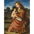 thumbnail image 3 of Circle of Domenichino 12x14 Black Modern Framed Museum Art Print Titled - Madonna and Child (circa 1600-1610), 3 of 5