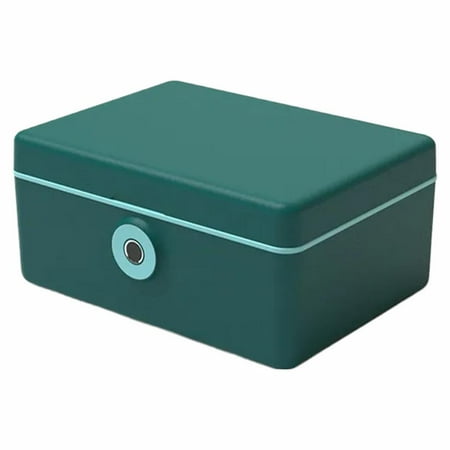 Biometric Fingerprint Safe Box Mini Safe Money Cash Jewelry Security Storag L3Y7