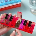 thumbnail image 3 of Pill Organizer 7 Day for Travel BPA Free Weekly Pill Organizer Piano-Keyboard Pill Box,Vitamin Organizer (Red), 3 of 5