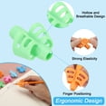 thumbnail image 3 of Uxcell 6 Pcs 2 Fingers Handwriting Pencil Grippers, Green, 3 of 6