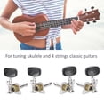 thumbnail image 1 of Tuners de Cabezales de Máquinas, Sintonizador ProncTico de Ukelele de Metal para ukelele para guitarra de 4 cuerdas, 1 of 7