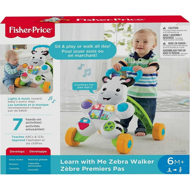 Fisher Price Learn With Me Zebra Walker Walmart