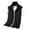 Black, variant on Kureaily Men's Fashion Vest Fall Multi Pocket Have Zipper Solid Color Outerwear Vest