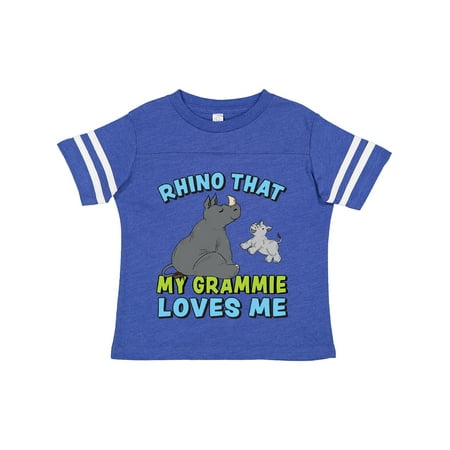 

Inktastic Rhino That My Grammie Loves Me with Cute Rhinos Boys or Girls Toddler T-Shirt