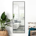 thumbnail image 1 of NeuType Full Length Floor Mirror Rectangular Black 55"x16", 1 of 8